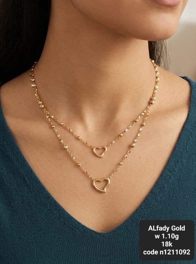 Elegant 18K Gold Necklace for Girls