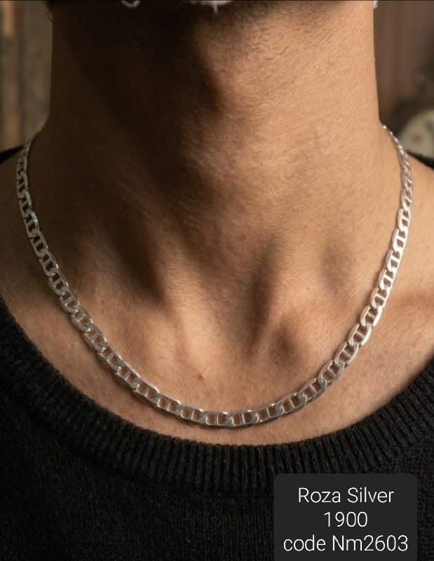 سلسلة رجالي فضة عيار 925