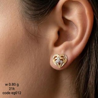 حلق ذهب عيار 21