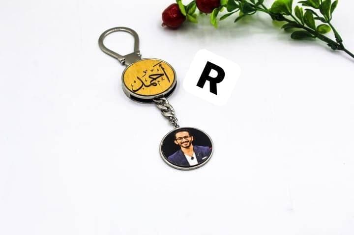 ميدالية بالصورة والاسم فضة عيار 925